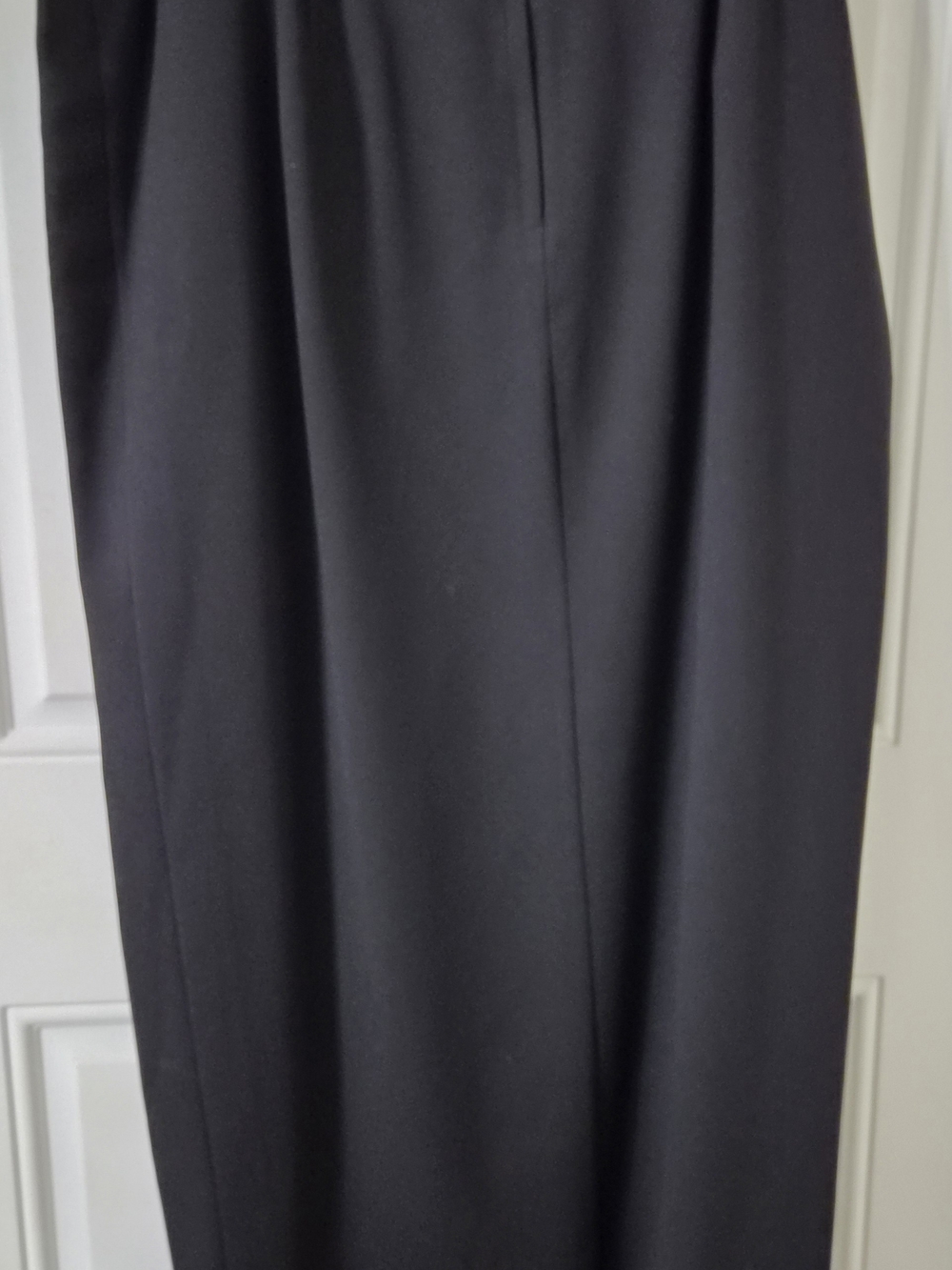 Patra Woman Black Formal Maxi Patra Black Maxi Dress - Sleek Straight Silhouette